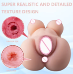 realistic male masturbation toy with tight vagina